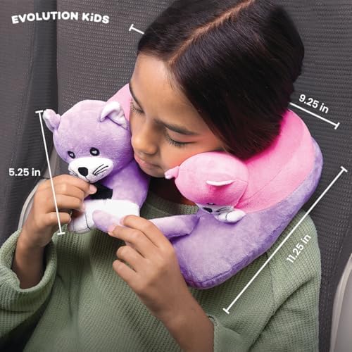 Cabeau Travel Pillow for Kids Puppies Style