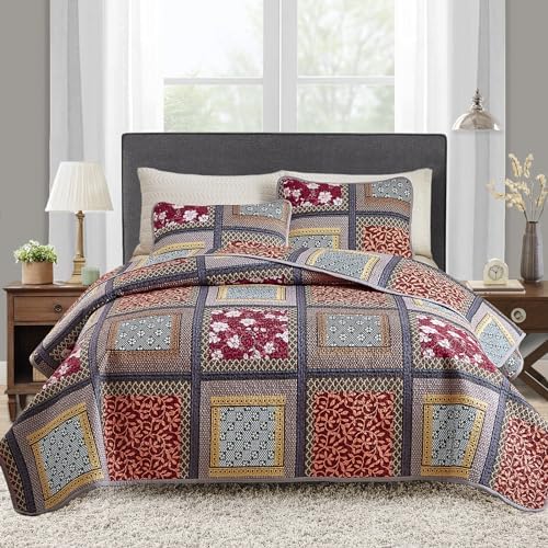 Flysheep 2 Piece Patchwork Quilt Set Twin Size
