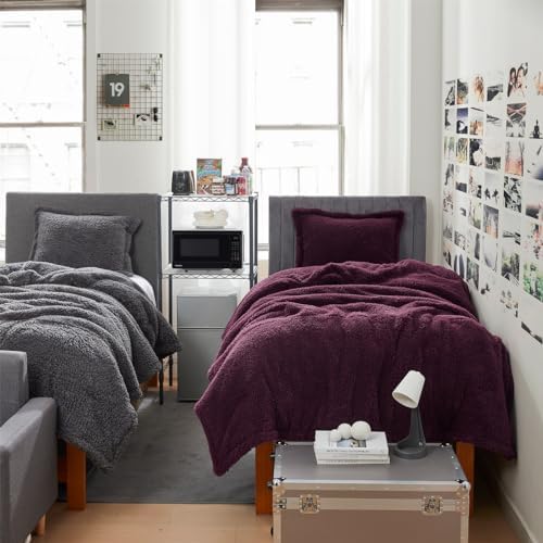 Byourbed Unfluffin Believable Comforter Set Twin XL Burgundy