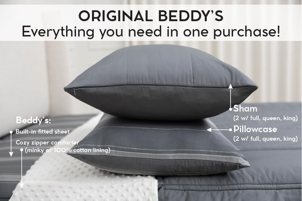 Beddys All in One Zipper Bedding Set for Kids and Adults
