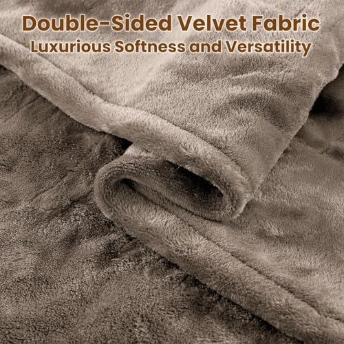 Bearhug Heated Blanket Twin Size 62x84 Double Sided Velvet