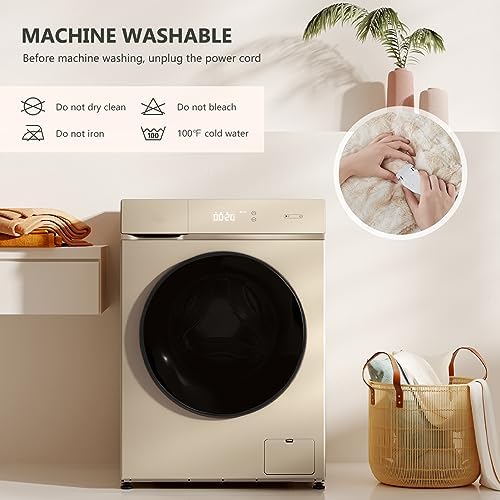 Homemate Heated Throw Blanket - 50x60 Electric 10 Heat Levels Auto-Off