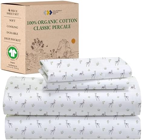 California Design Den Llama Printed Queen Sheet Set
