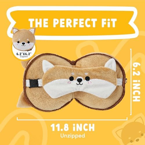 ecoZen Lifestyle Travel Pillow Set - Dog Design for Kids
