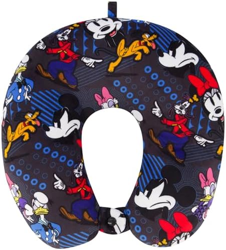 FUL Disney Mickey Mouse Travel Neck Pillow - Black 1