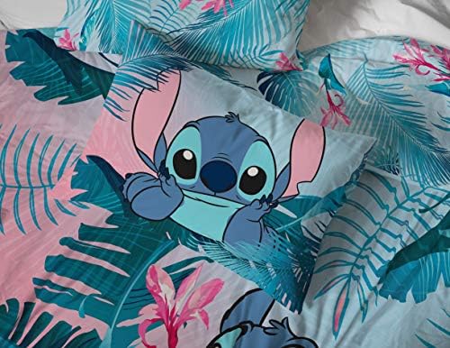 Jay Franco Disney Lilo Stitch Floral Fun Sheet Set - 4 Piece
