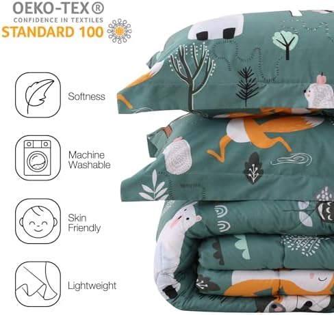 JSD Forest Animals Kids Comforter Set Twin Size 1