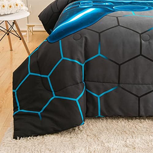 NTBED Game Console Comforter Set for Kids 3D Blue Twin