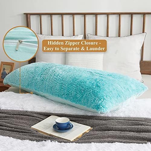 XeGe Cozy 20x54 Furry Body Pillow Sham