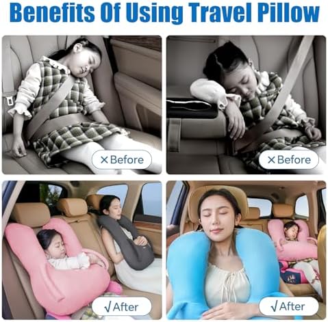 Innokids Car Pillow for Kids with Hand Support Blue