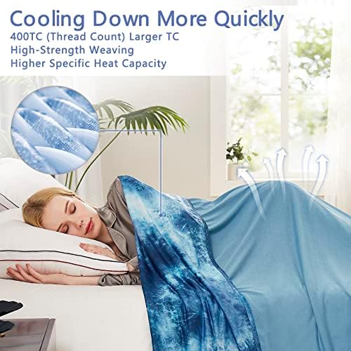 Topcee Cooling Blanket for Hot Sleepers King Size 90x104