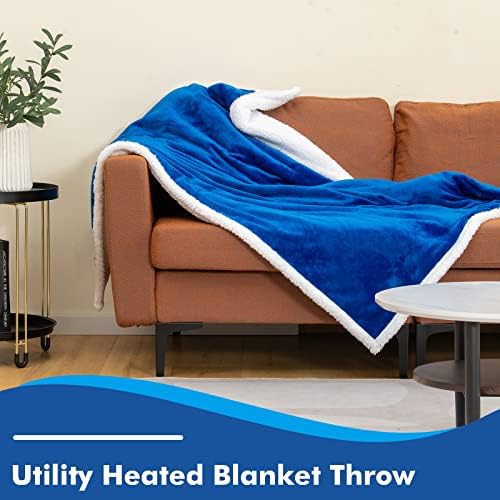 Giantex Heated Electric Blanket Throw with 10 Heat Levels and Auto Shut-Off