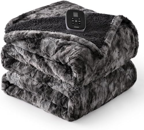 WOOMER Heated Blanket with 10 Heat Levels