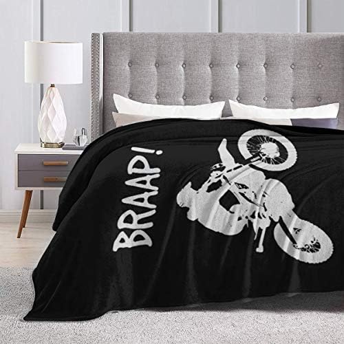 LodiSFOA Dirt Bike Motocross Fleece Throw Blanket