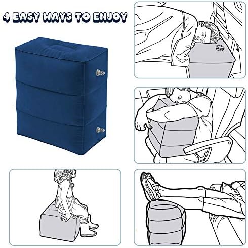 HZQDLN Travel Foot Rest Pillow Portable Inflatable
