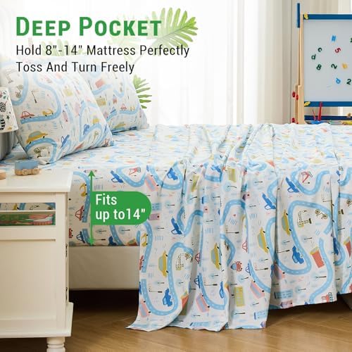 Gogreen Kids Bed Sheet Set Twin Size 3pcs
