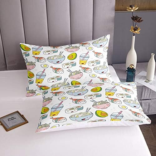 Feelyou Sushi Pattern Duvet Cover Set for Kids