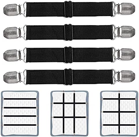 Goodtimes Adjustable Bed Sheet Clips for Mattress Sofa Recliner