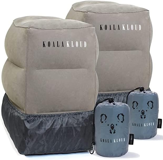 Koala Kloud Travel Foot Rest - 2-Pack Inflatable