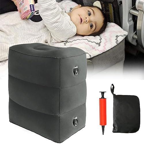 Travel Footrest Pillow with Pump for Kids and Adults