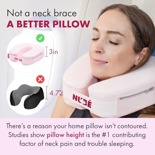 Nub Travel Neck Pillow Pink 1