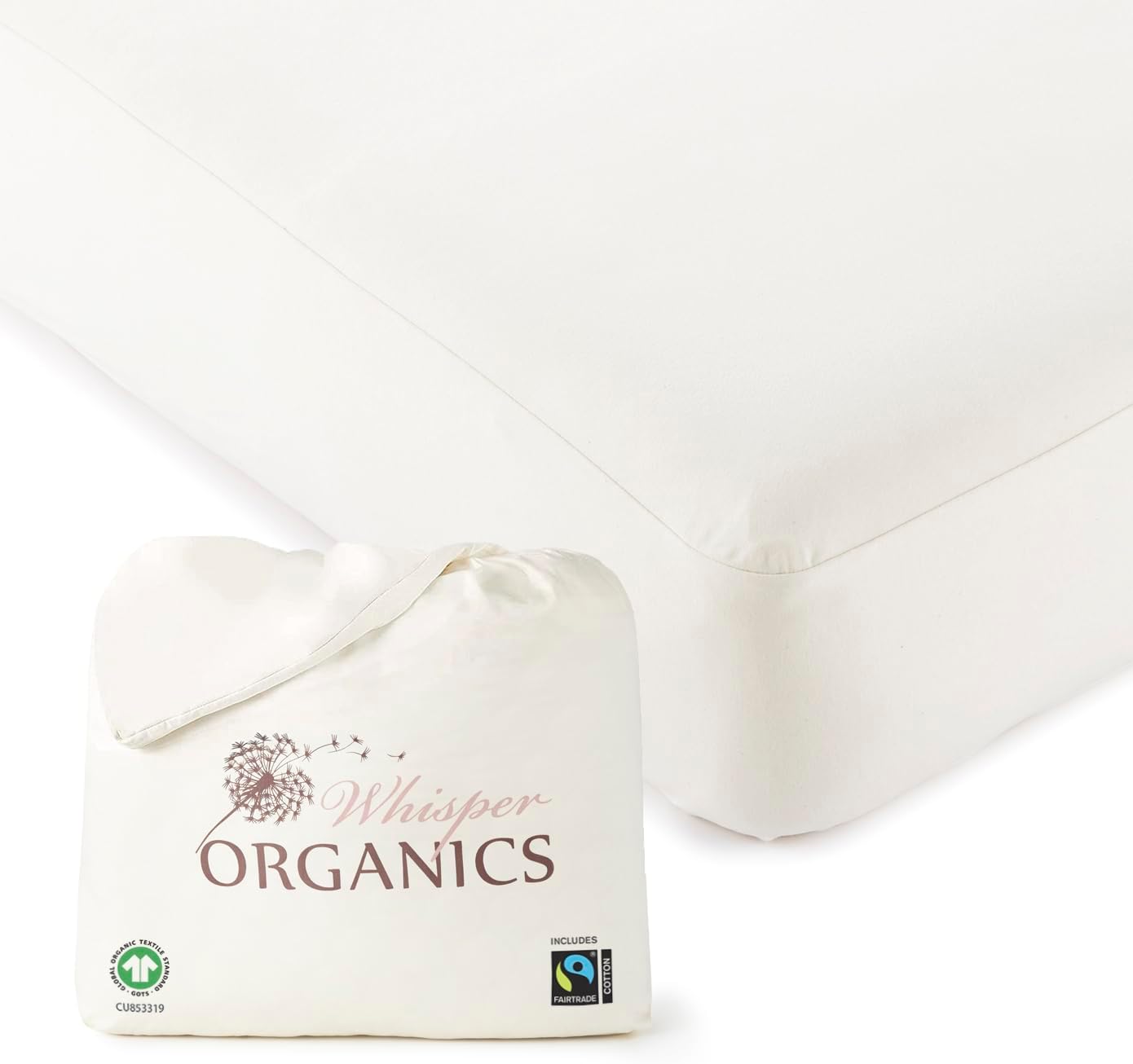 Whisper Organics Organic Cotton Mattress Protector Pad