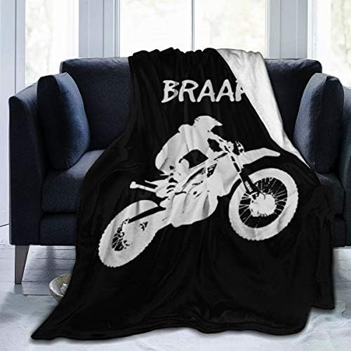 LodiSFOA Dirt Bike Motocross Fleece Throw Blanket