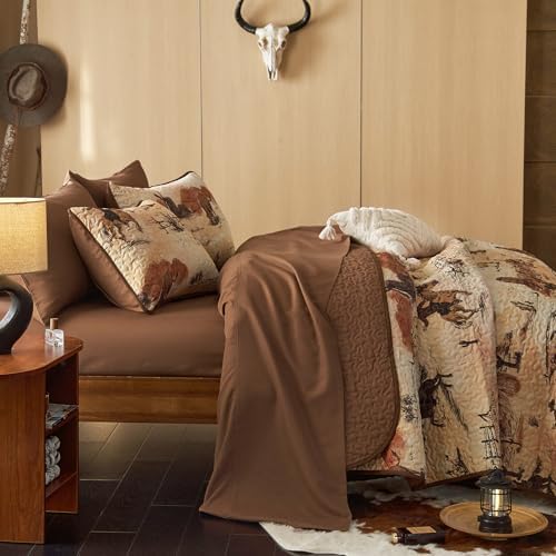 Wake In Cloud Western Quilt Set - King 3-Piece