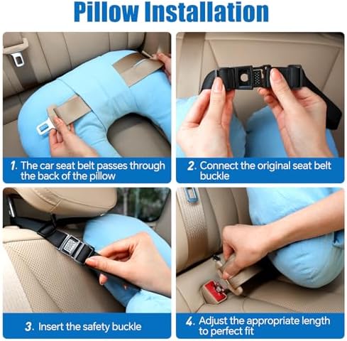 Innokids Car Pillow for Kids with Hand Support Blue