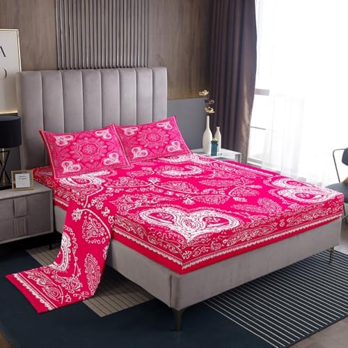 Castle Fairy Plum Floral Sheet Set Full Size 4Pcs
