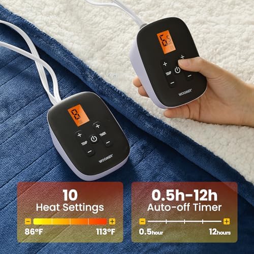 WOOMER Heated Blanket King Size with 5-Year Warranty 1