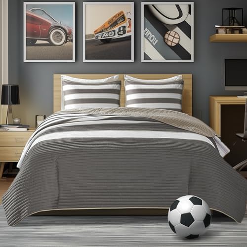 Comfort Spaces Verone Twin Quilt Set