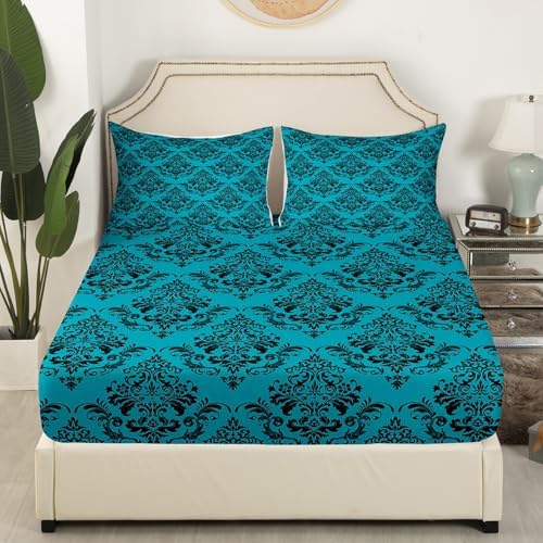 Homewish Gothic Bohemian Floral Bed Set Full Size
