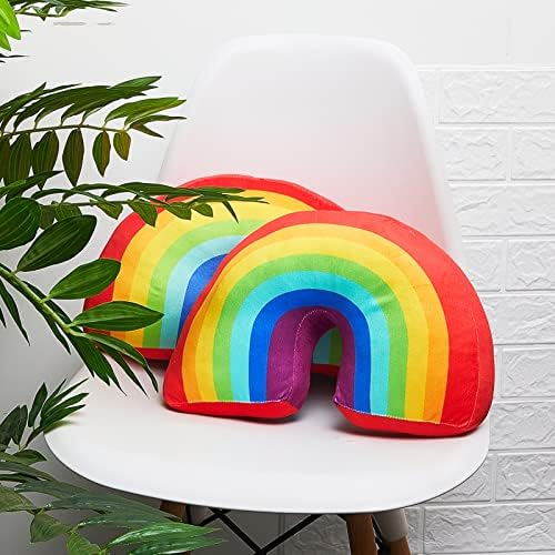 Chunful 2 Pcs Rainbow Arch Throw Pillow for Kids