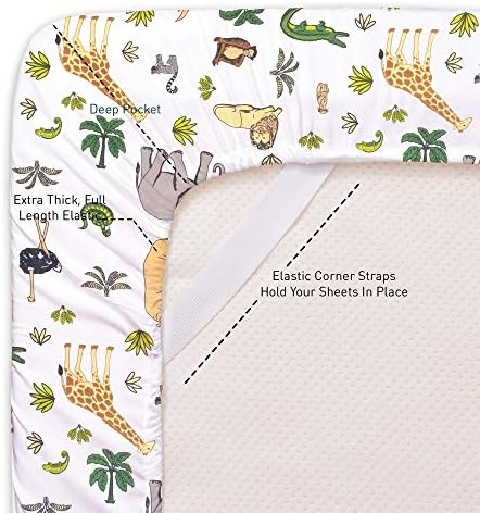1500 Supreme Kids Bed Sheet Set - Full Size Wild Animal Design