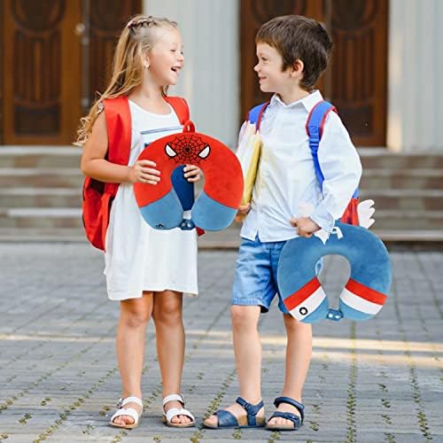 ETOILESEA Superhero Travel Pillow with Eye Mask 1