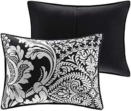 Madison Park Vienna Cotton Comforter Set 7 Piece Black
