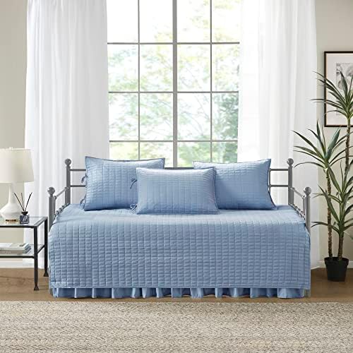 Comfort Spaces Daybed Cover - Blue 5 Piece Set