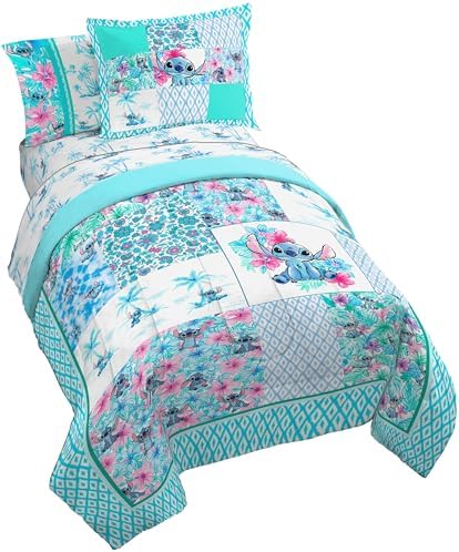 Jay Franco Lilo and Stitch 7-Piece Kids Comforter Set