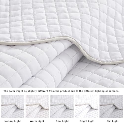 WDCOZY King Size Quilt Bedding Set with 2 Pillow Shams