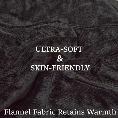 DOWNCOOL Heated Throw Blanket with 10 Heat Settings and 12 Hour Timer