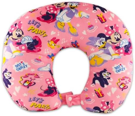 Minnie Mouse Travel Neck Pillow Set with Stickers