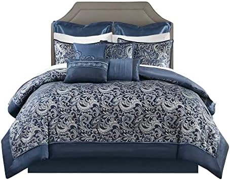 Madison Park Brystol 24 Piece Faux Silk Comforter Set King