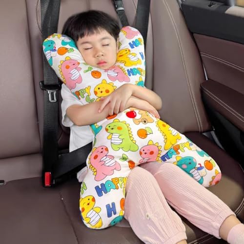 Car Travel Pillow for Kids Adults X-Shaped Neck Support