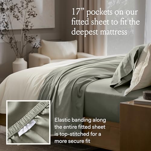 Boll Branch Signature Hemmed Sheet Set - King Size White