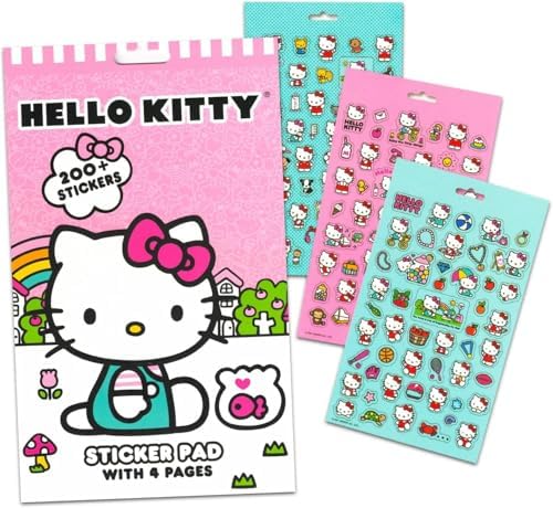 Hello Kitty Travel Neck Pillow Set with Stickers and Tattoos