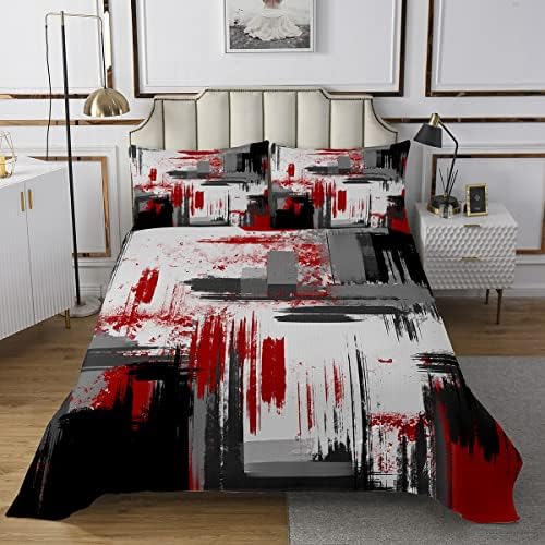 Feelyou Abstract Quilted Coverlet Set for Boys Girls Kids
