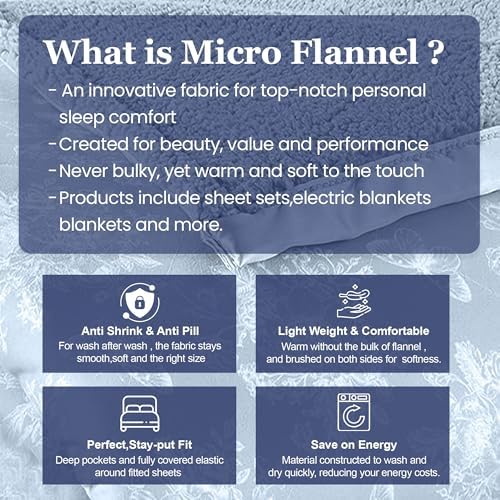 Thermee Micro Flannel Heated Blanket with Sherpa Back 1
