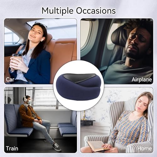 Dazzleimart Travel Pillow Set with 3D Eye Mask 1