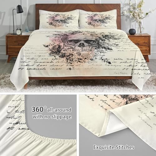 WeCozy Twin 3 Pcs Bed Sheet Set with Deep Pocket